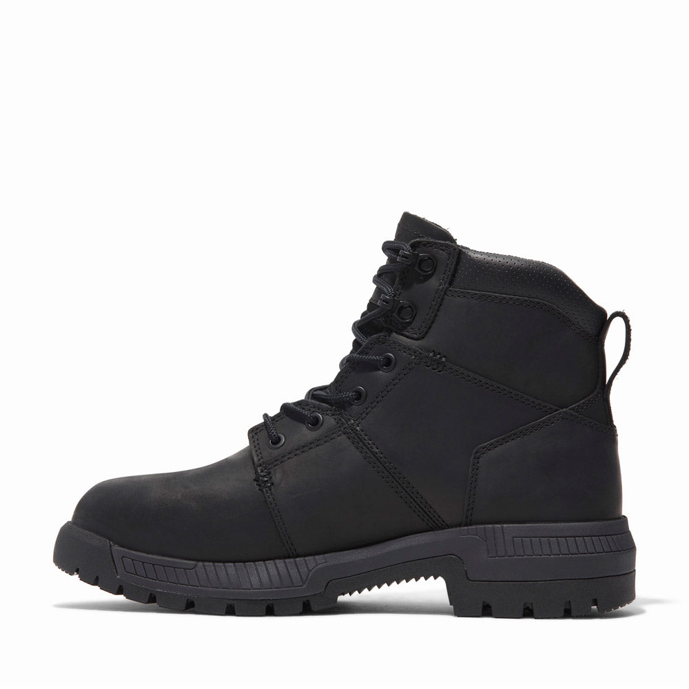 6-Inch Black Timberland Montauk Work Boot Safety Toe