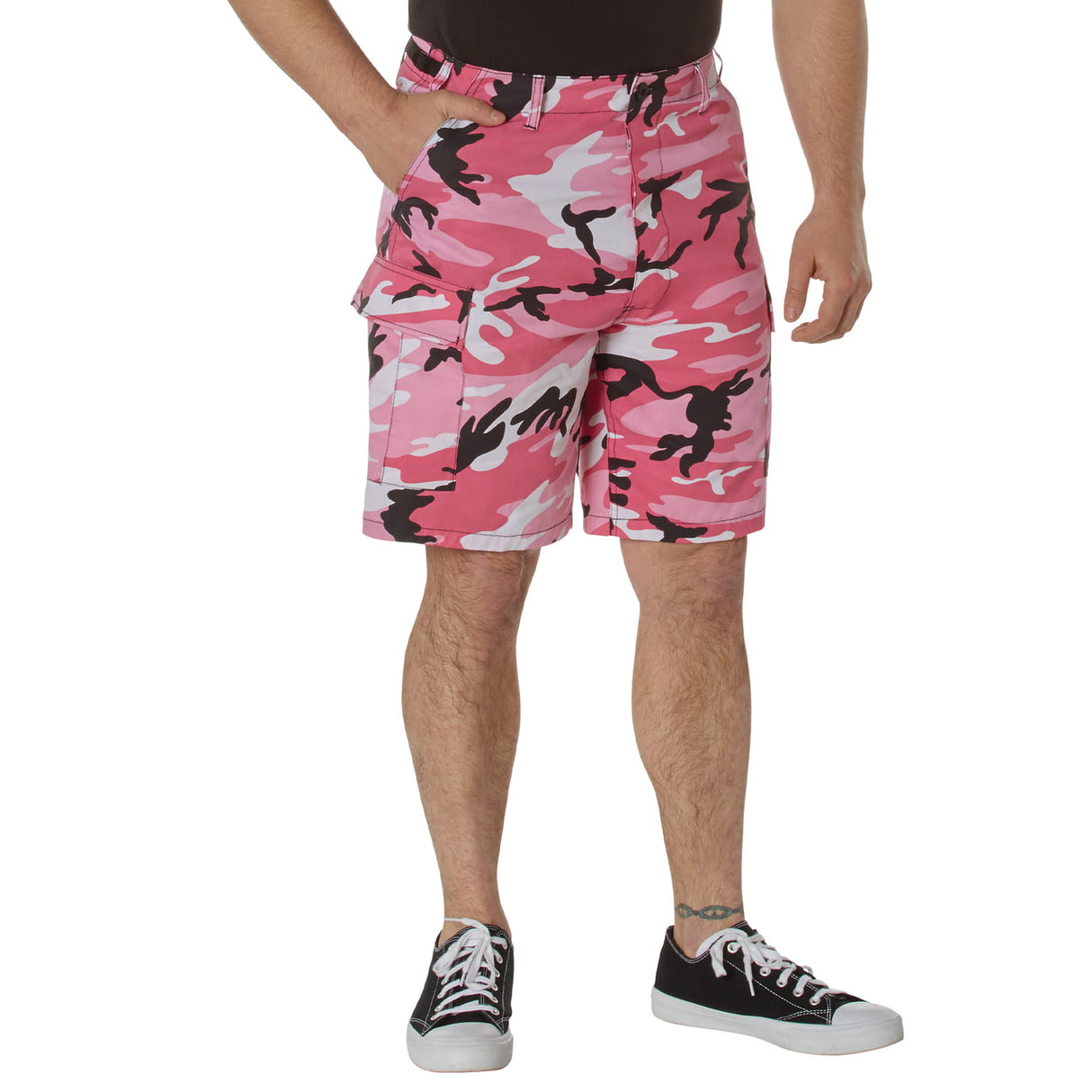 Pink Camo Military BDU Shorts