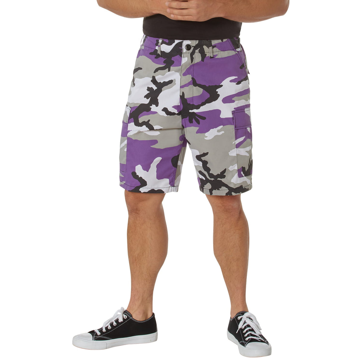 Ultra Violet Camo Military BDU Cargo Shorts