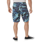 Sky Blue Camo Military BDU Cargo Shorts