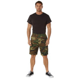 Woodland Camo Military BDU Cargo Shorts
