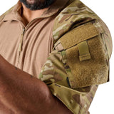 Tru-Spec Multicam Short Sleeve Quarter Zip Combat Shirt