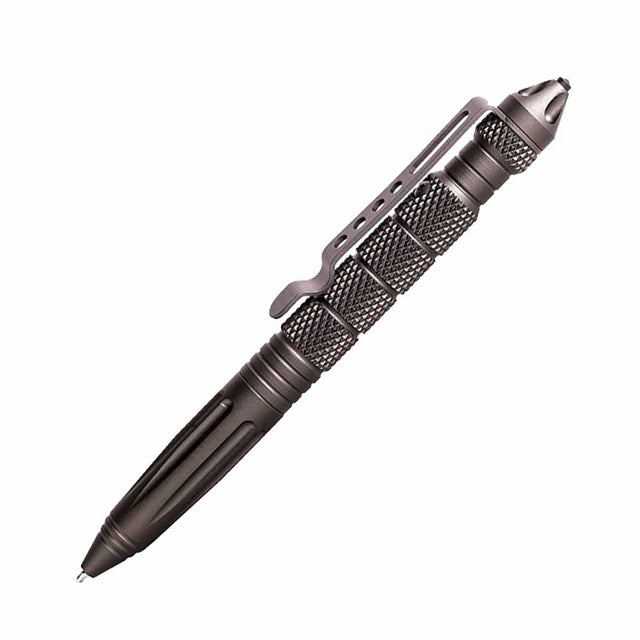 UZI Defender Grey Glassbreaker Tactical Pen with DNA Catcher