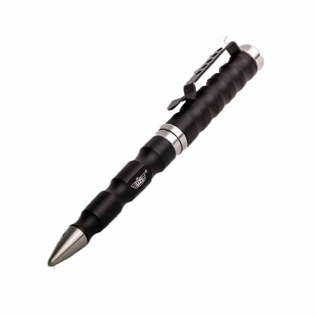 UZI Defender Black Glassbreaker Tactical Pen with Striking Point