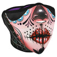 Sugar Skull Neoprene Half Face Mask