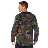 Green Camo Military Style Anorak Parka
