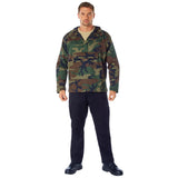 Green Camo Military Style Anorak Parka