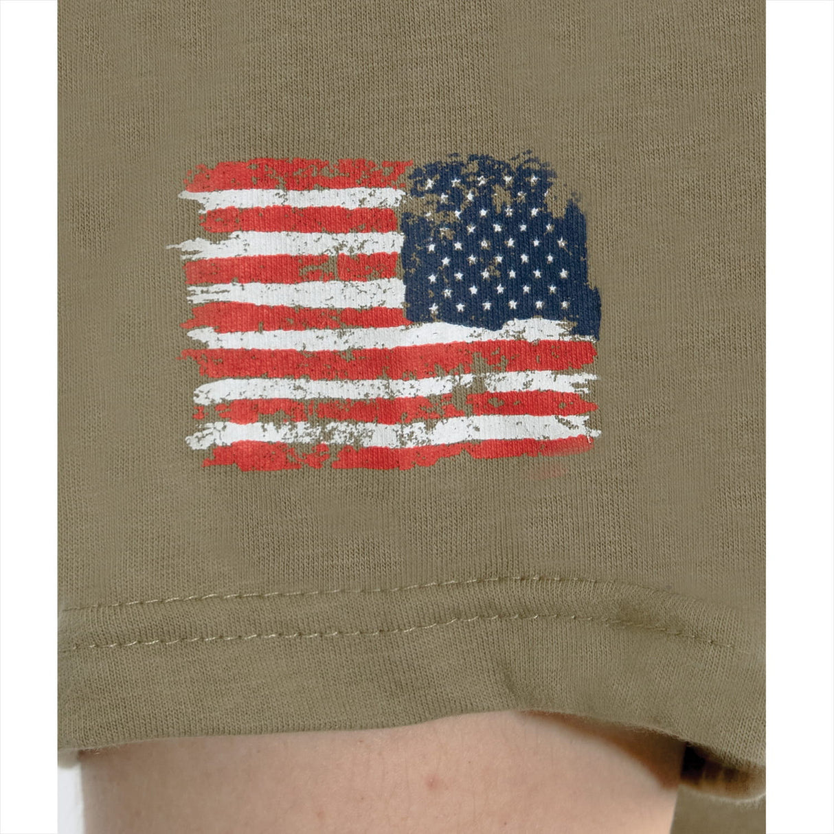 Rothco Full-Color US Flag Bearded Skull T-Shirt