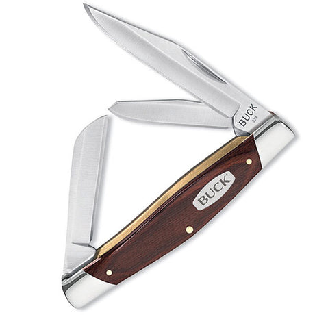 Buck 0373BRS Trio Triple Blade Folding Knife