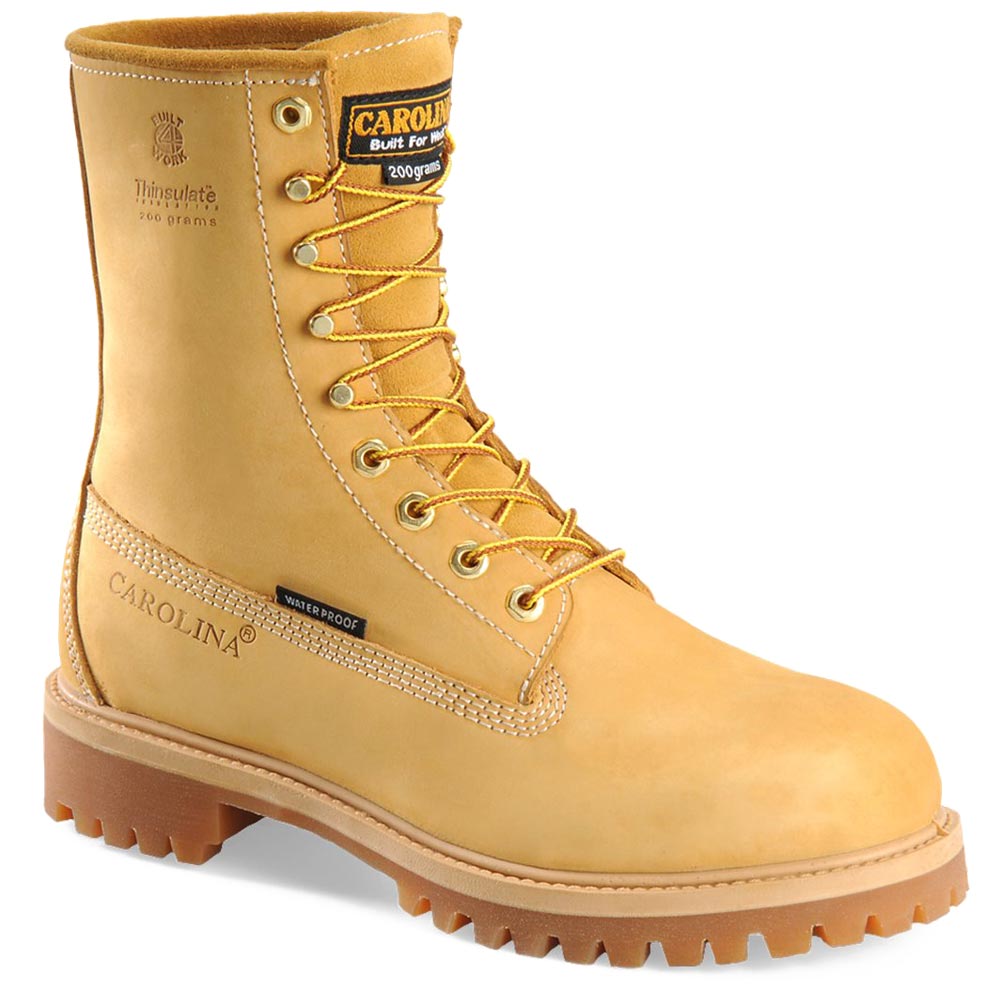 Carolina 8-inch Wheat Waterproof Insulated Work Boot - CA7145