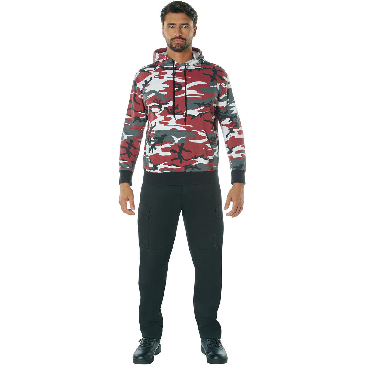 Red Camo Pullover Hoodie