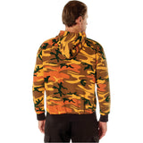 Orange Camo Pullover Hoodie