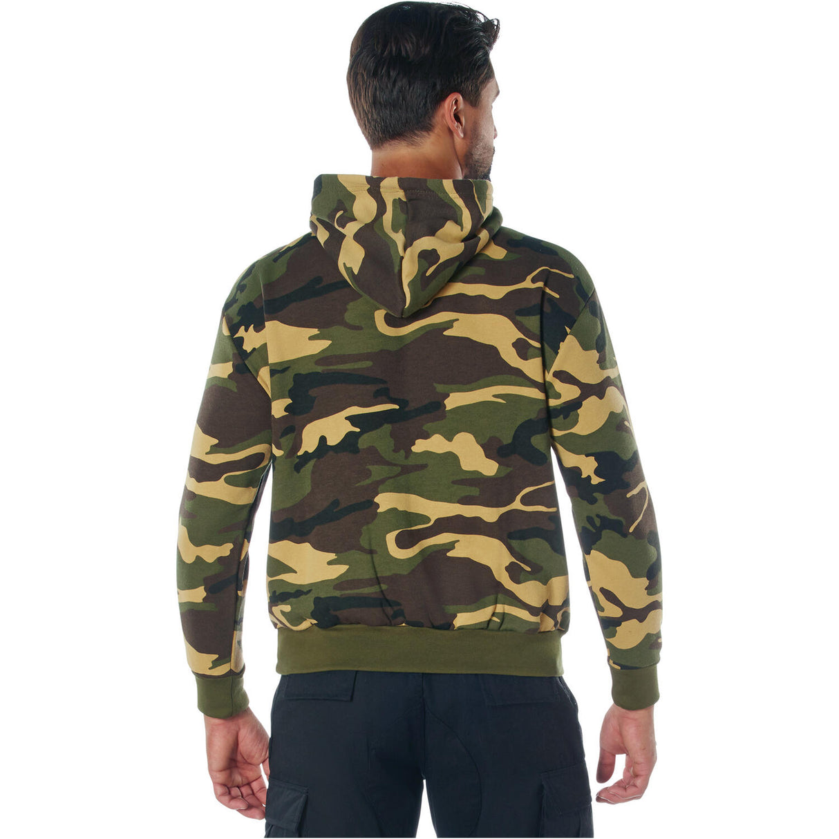 Woodland Camo Pullover Hooded Sweatshirt