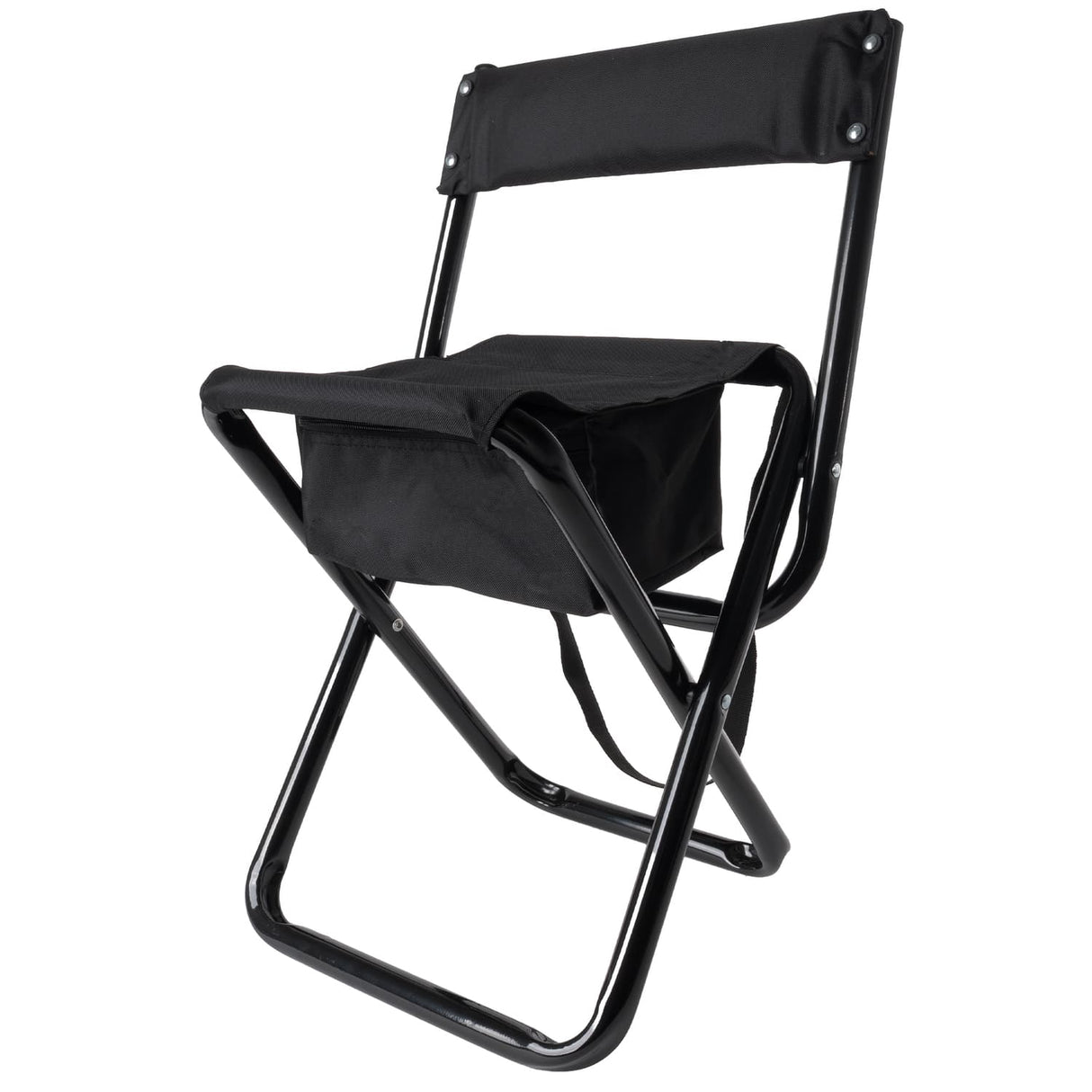 Deluxe Folding Camp Chair with Pouch and Back Support