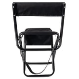 Deluxe Folding Camp Chair with Pouch and Back Support