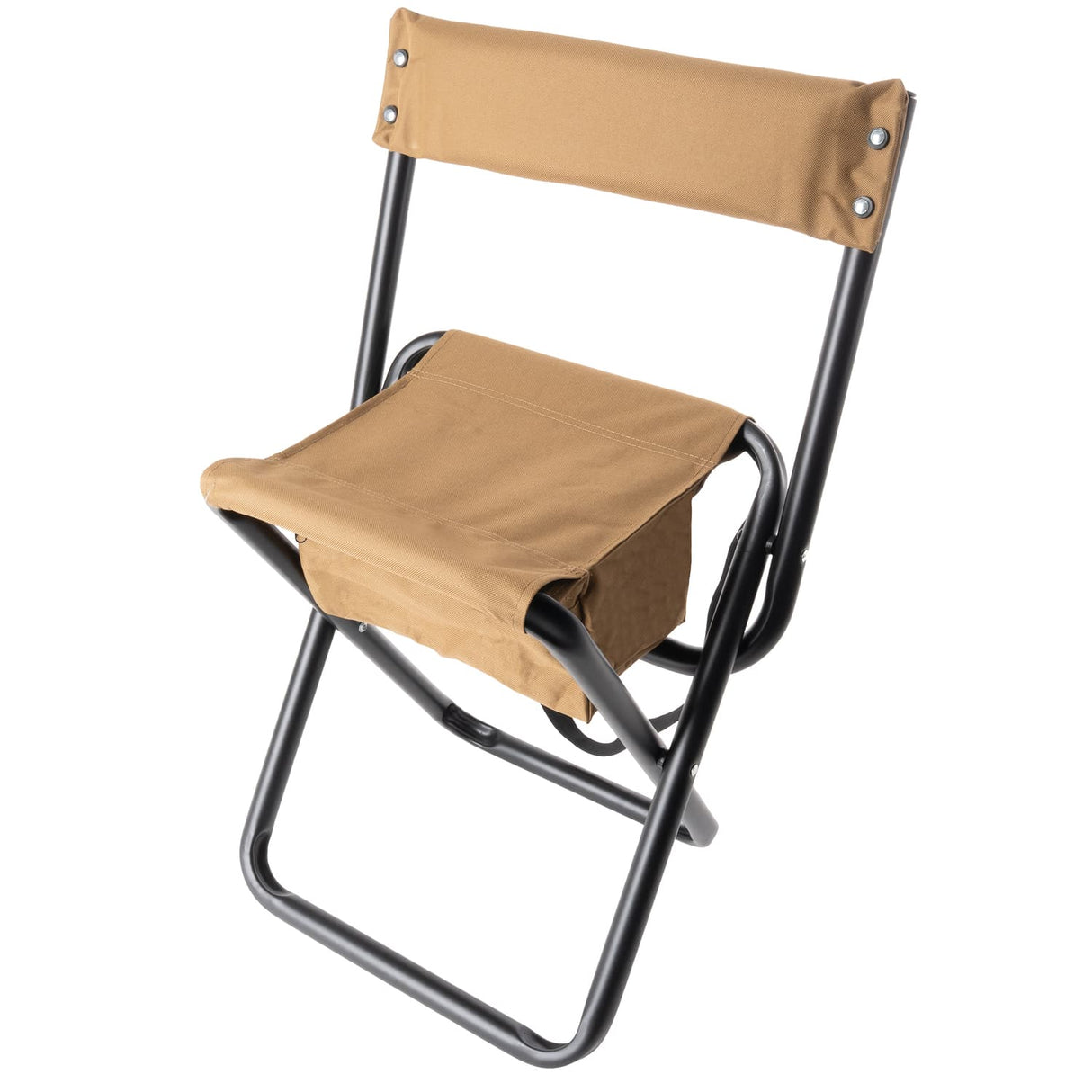 Deluxe Folding Camp Chair with Pouch and Back Support