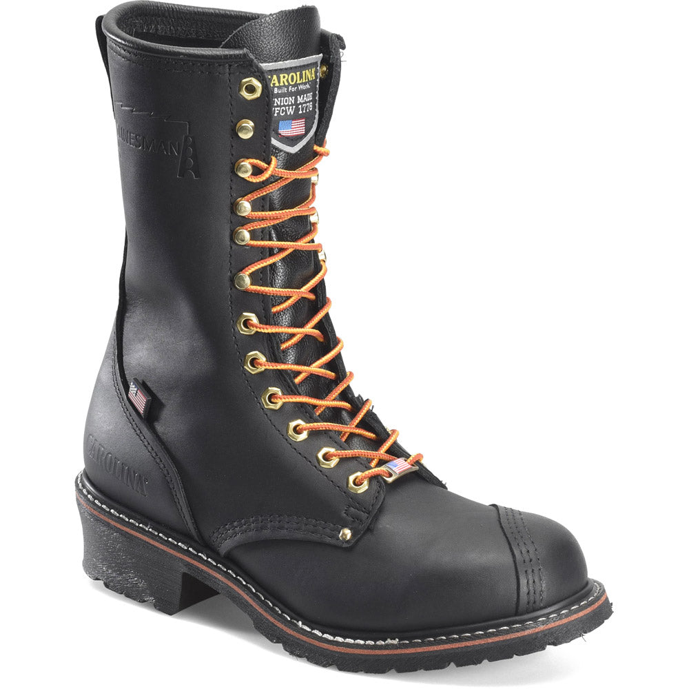 Carolina 905 Black 10-inch American Made Men's Linesman Boot