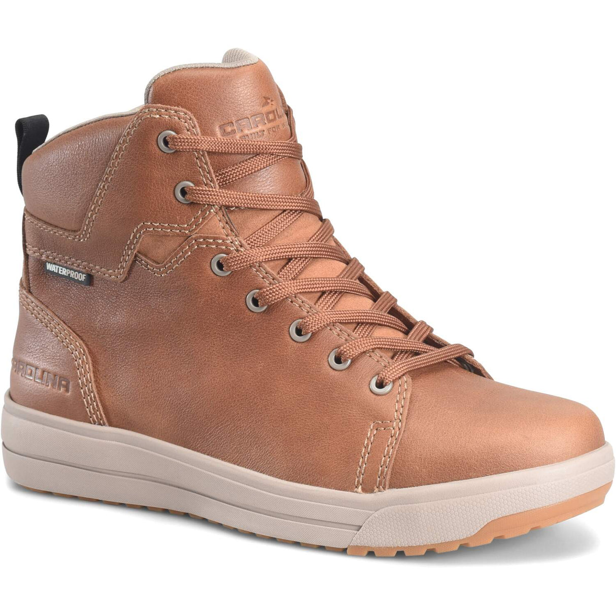 Carolina Workline 6-inch Waterproof Composite Toe Pecan Brown Men's Athletic Casual Men's Work Boot