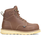 Carolina Gruntz 6-Inch Waterproof Wedge Sole Moc Composite Safety Toe Men's Work Boot