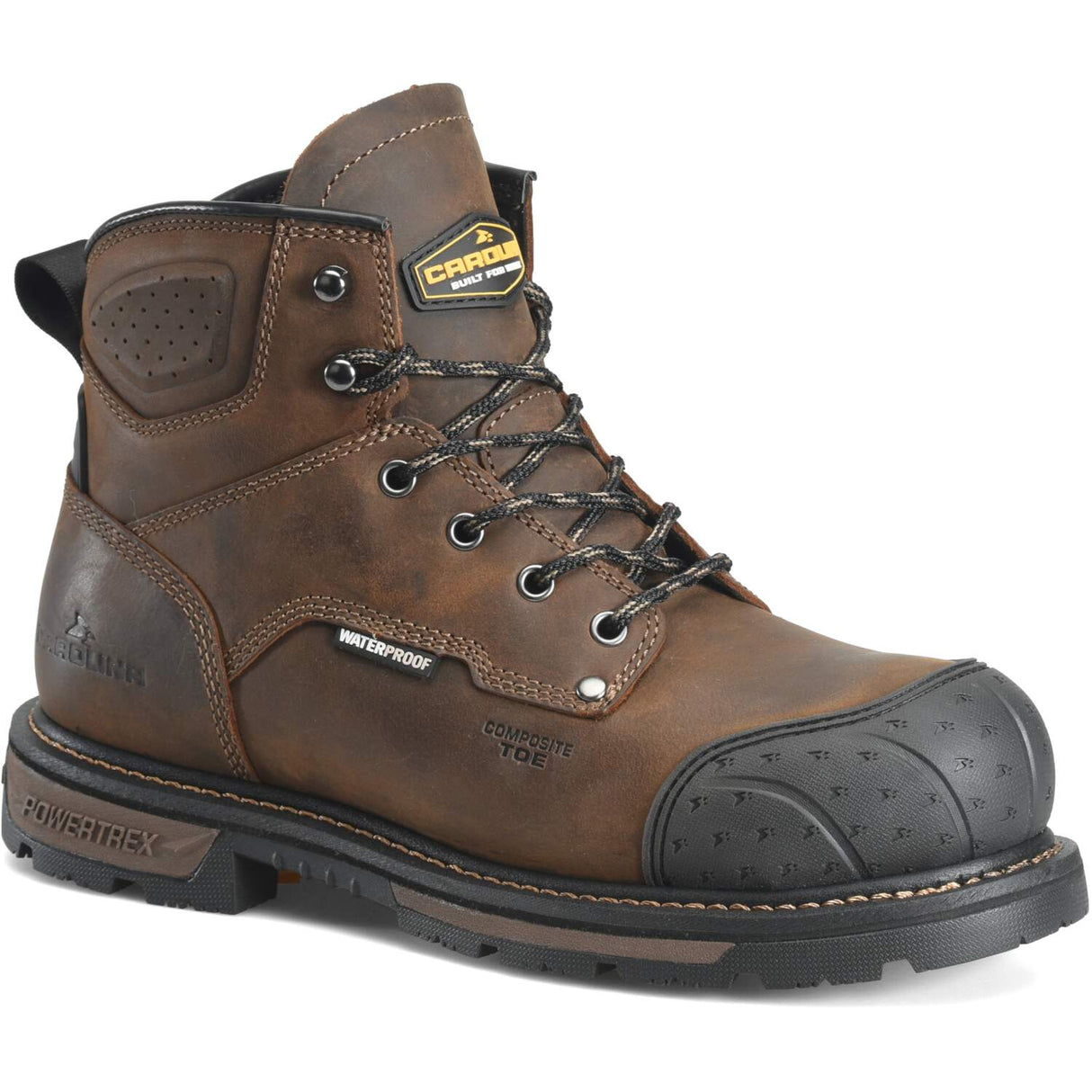 Carolina Blockade 6-inch Men's Brown Heavy Duty Waterproof Composite Safety Toe Work Boot