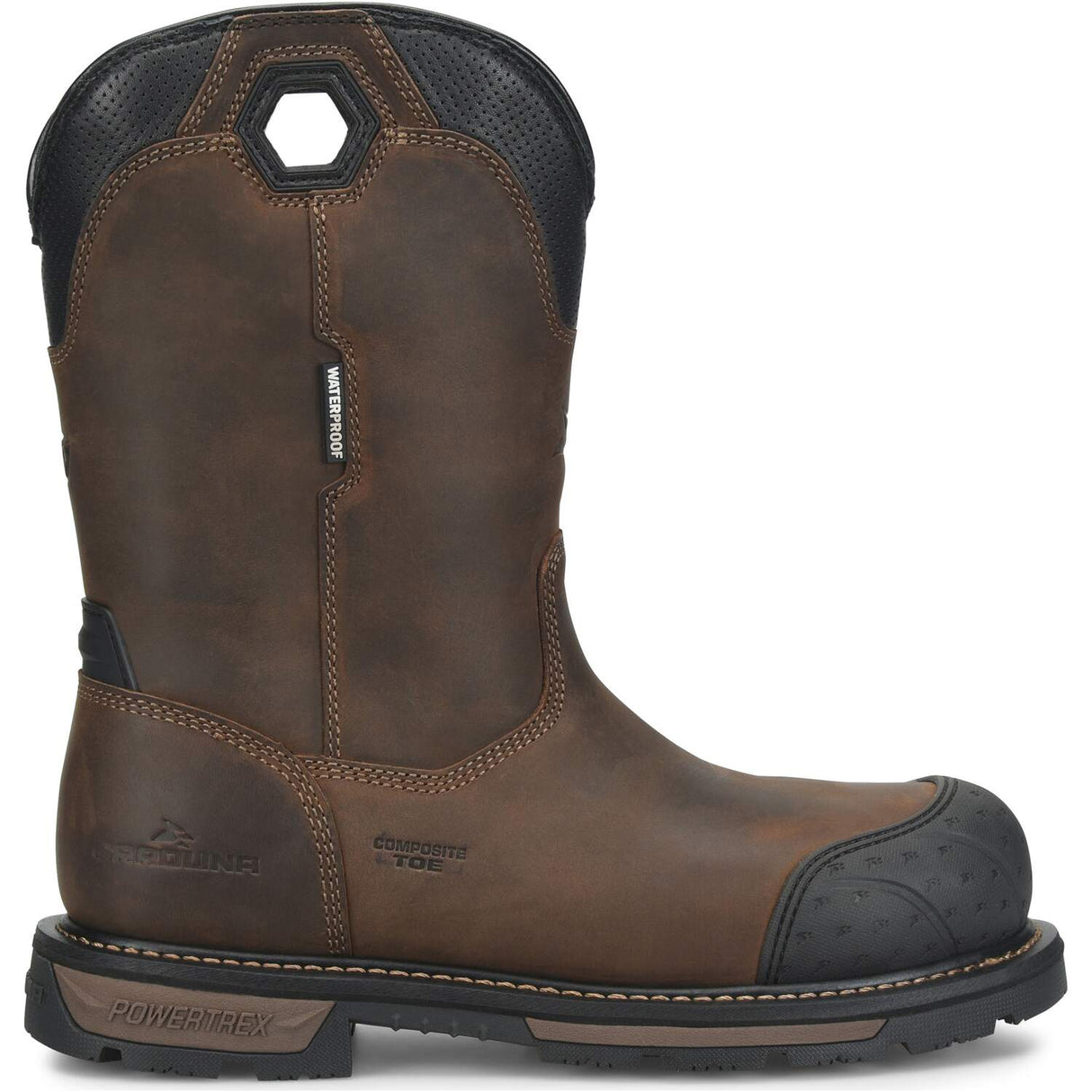 Carolina Blockade 11-inch Pull-on Men's Brown Heavy Duty Waterproof Composite Safety Toe Work Boot