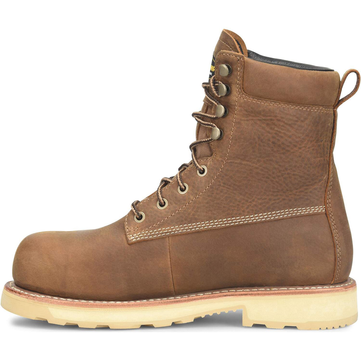 Carolina Staple Gun Men's 8-inch Waterproof Composite Safety Toe Dark Tan Work Boot