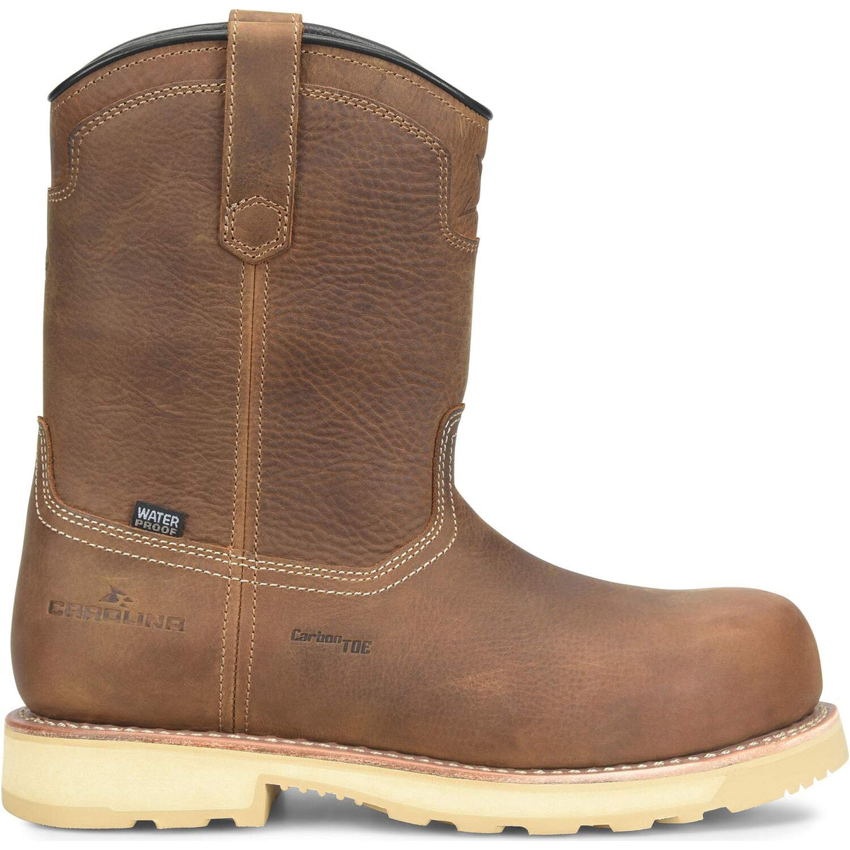 Carolina Staple Gun 11-inch Pull-on Men's Waterproof Composite Safety Toe Dark Tan Work Boot
