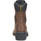 Carolina Pitstop Logger Men's 8-inch Waterproof Composite Safety Toe Brown Work Boot