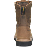 Carolina Overhaul Men's 8-inch Soft Toe Coffee Brown Work Boot