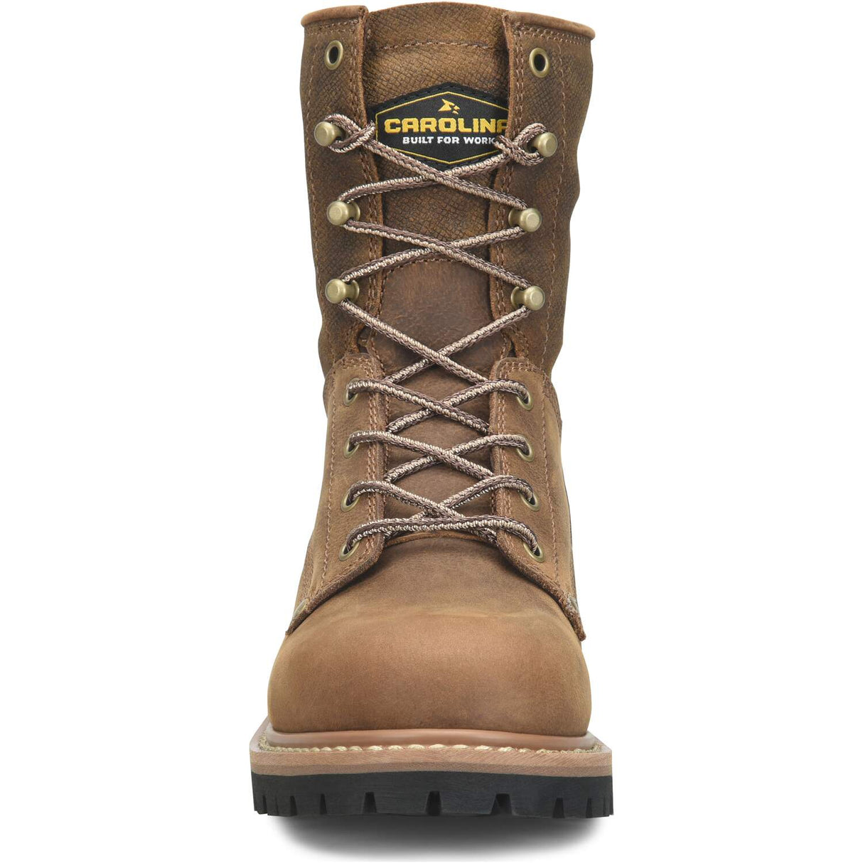 Carolina Overhaul Men's 8-inch Soft Toe Coffee Brown Work Boot