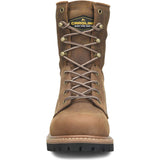 Carolina Overhaul Men's 8-inch Soft Toe Coffee Brown Work Boot