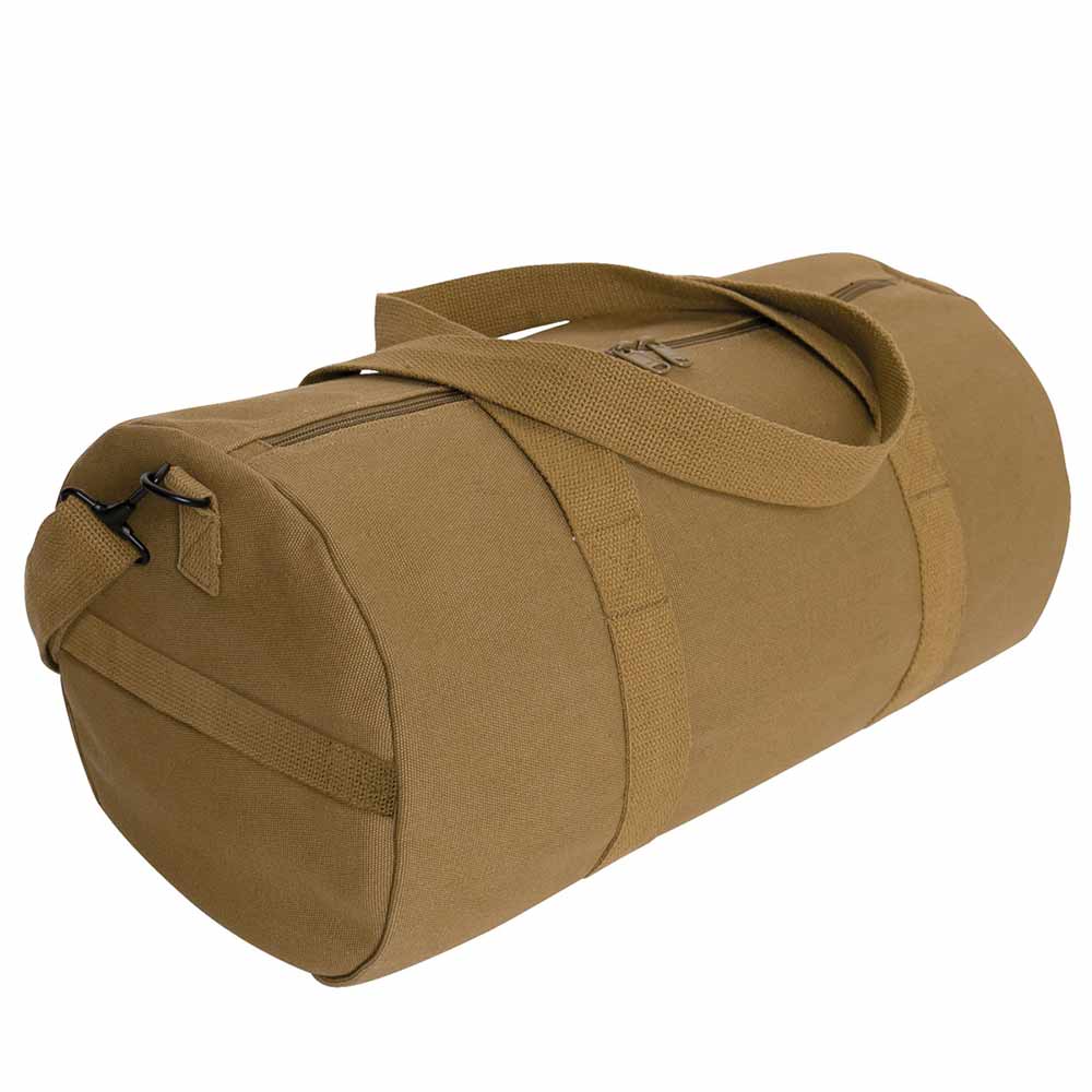 19-Inch Coyote Canvas Military Duffle Bag