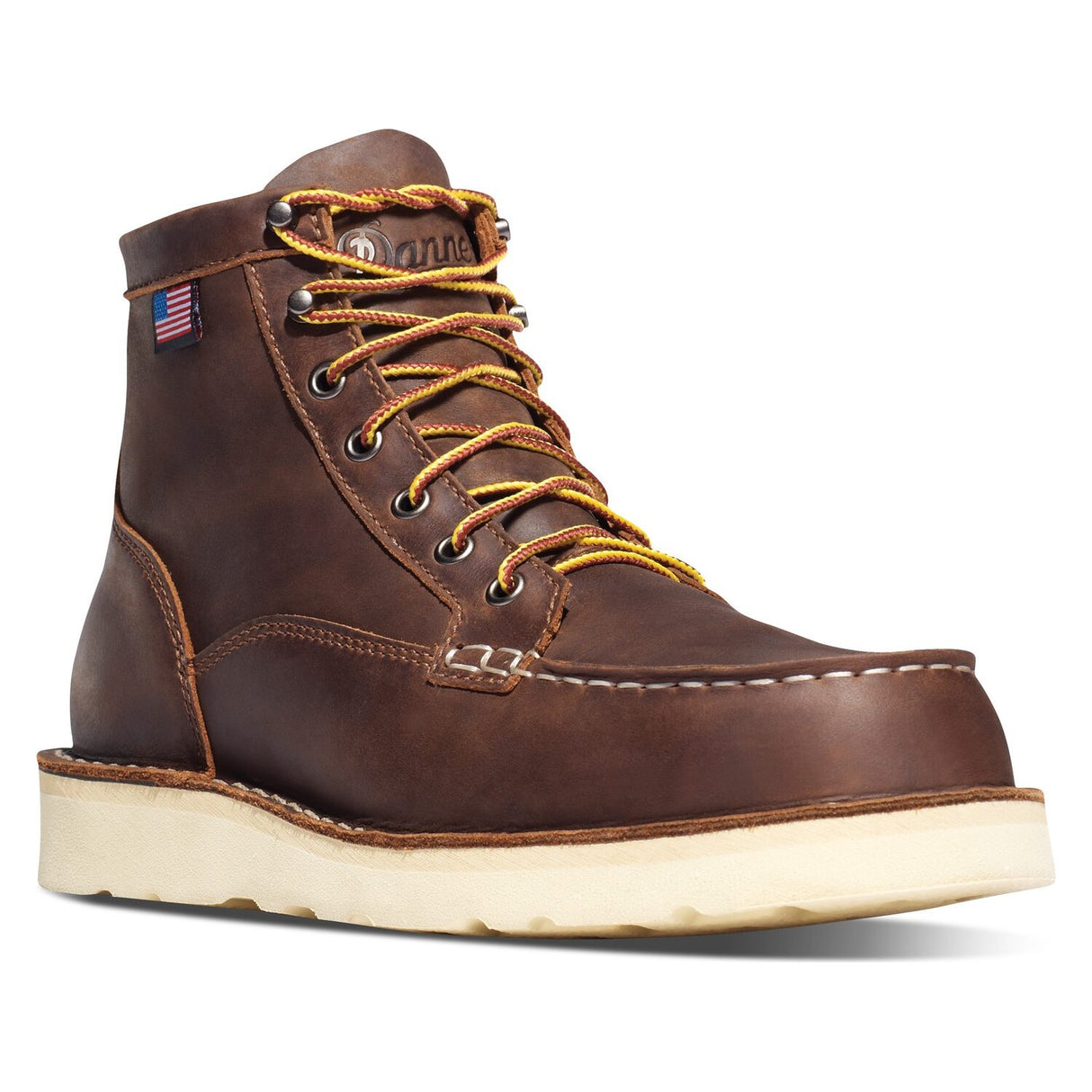 Danner Bull Run Moc Toe 6-inch Brown Wedge Steel Toe Work Boot