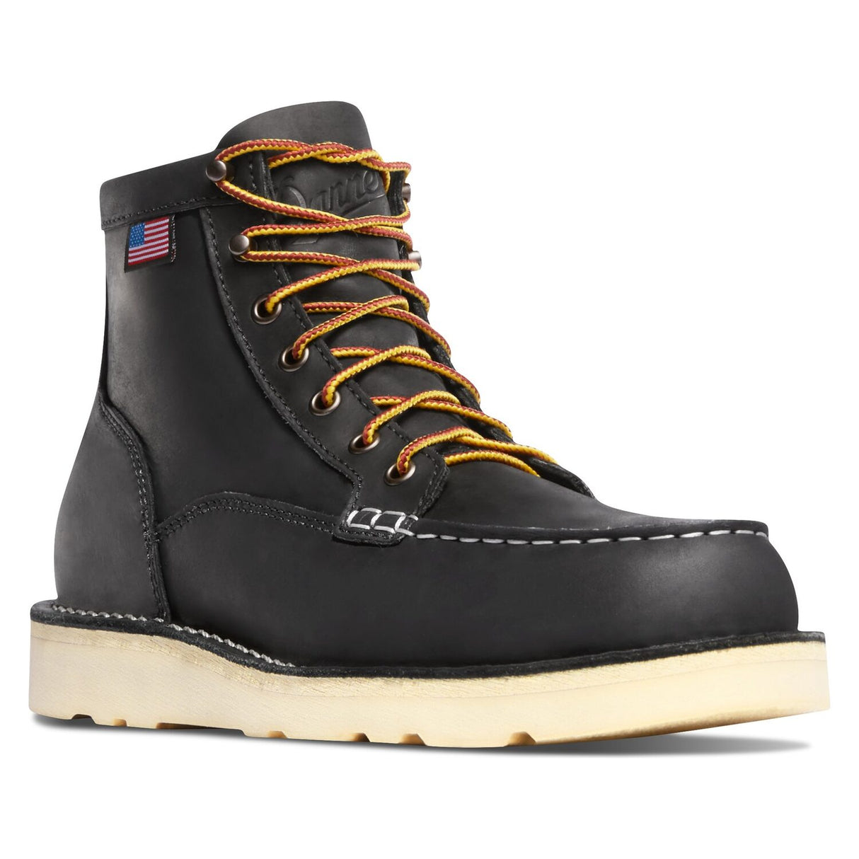 Danner Bull Run Moc Toe 6-inch Black Wedge Work Boot
