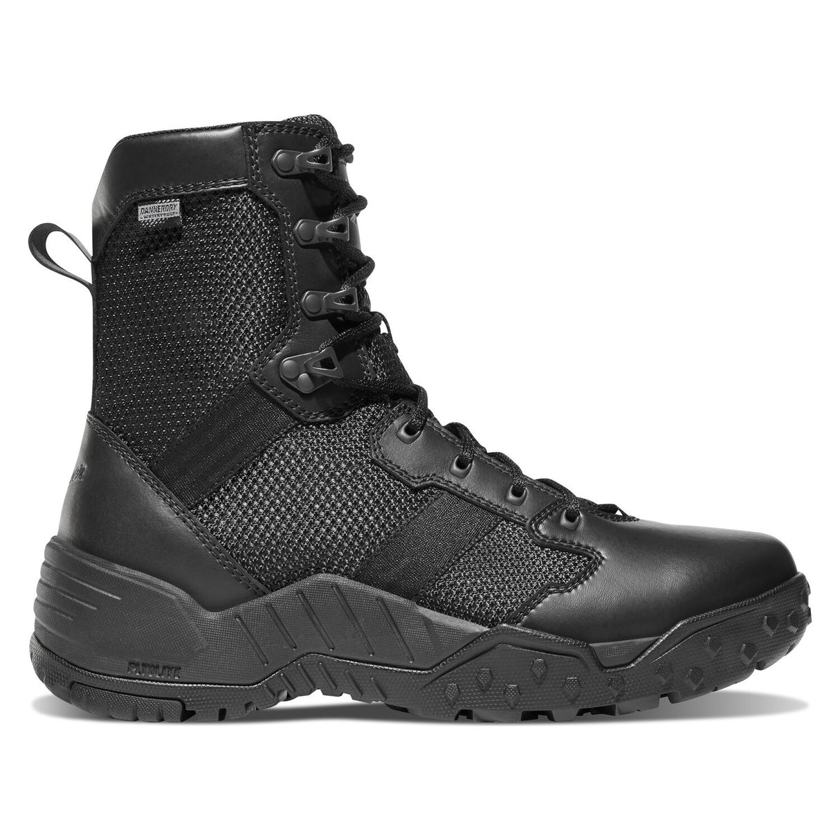 Danner Scorch Black Side-Zip 8-Inch Waterproof Tactical Boot