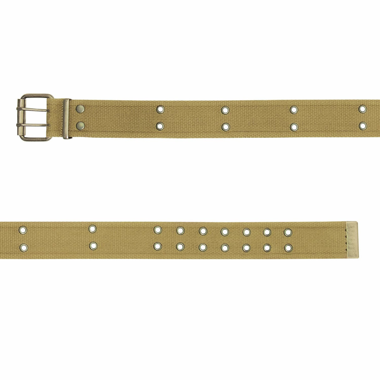 Vintage Double Prong Buckle Military Pistol Belt