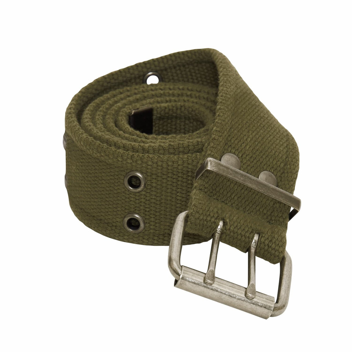Vintage Double Prong Buckle Military Pistol Belt