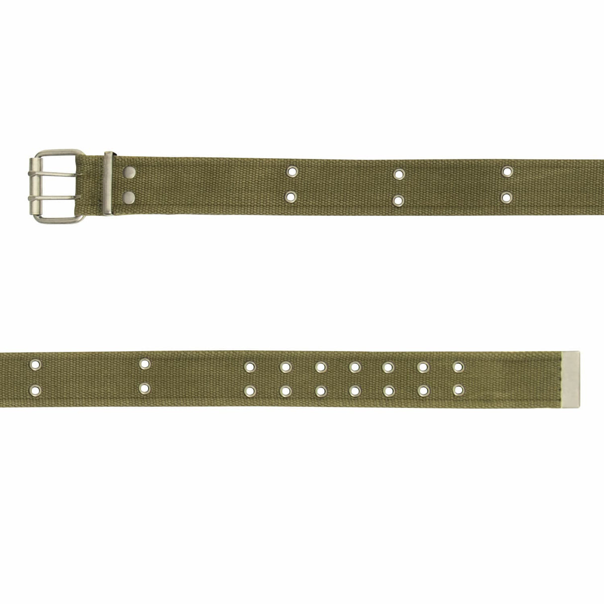 Vintage Double Prong Buckle Military Pistol Belt