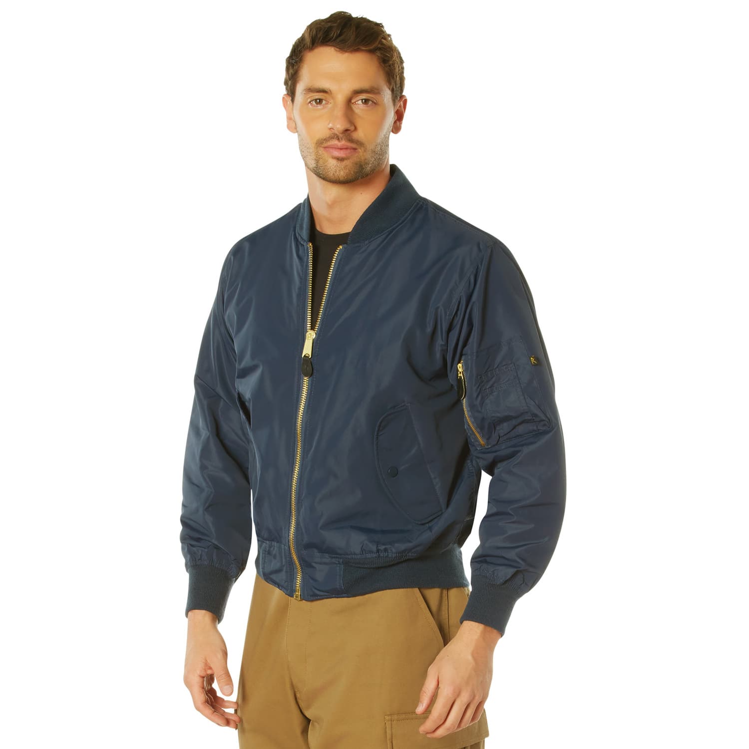 Navy Blue Lightweight MA-1 Bomber Jacket