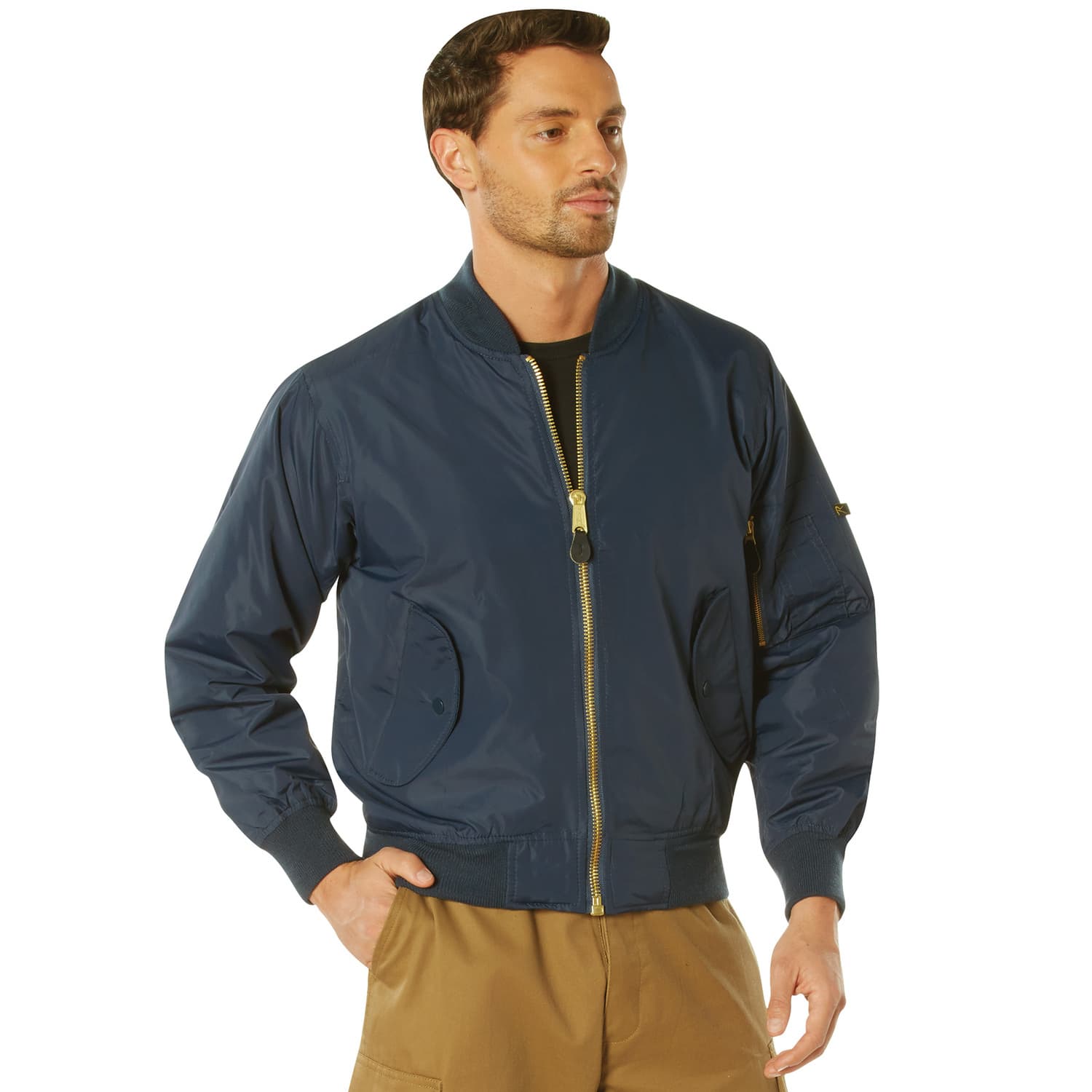 ジャケット・アウター NEIGHBORHOOD MA-1 NAVY Navy Blue Lightweight MA-1 Bomber Jacket