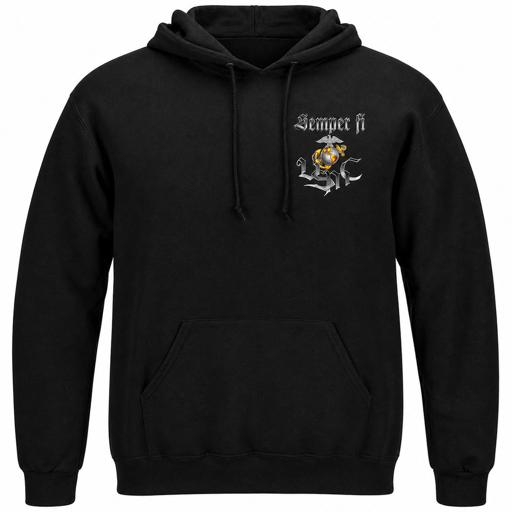 Steel Bulldog Semper Fi USMC Hoodie - front view