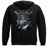 Never Retreat, Never Surrender USMC Hoodie - back view