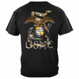 Rustic Semper Fidelis USMC T-shirt - Black - back view