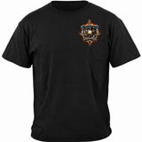 Once a Marine, Always a Marine - American Shield T-shirt - front view