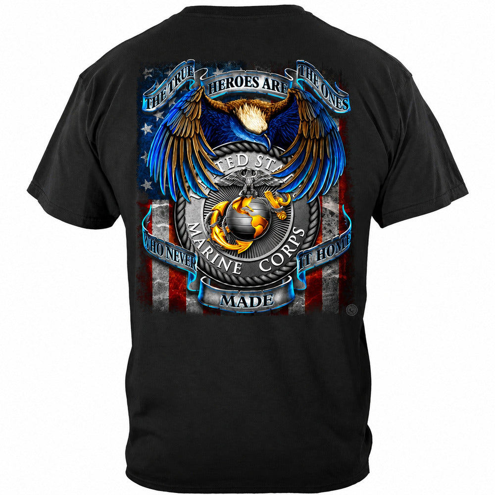 Marine True Heroes T-Shirt - back view