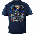Navy Service Honor Sacrifice T-Shirt - Navy Blue - back view