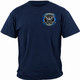 Navy Service Honor Sacrifice T-Shirt - Navy Blue - front view