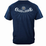 Navy Called to Serve T- Shirt - Navy Blue - front view