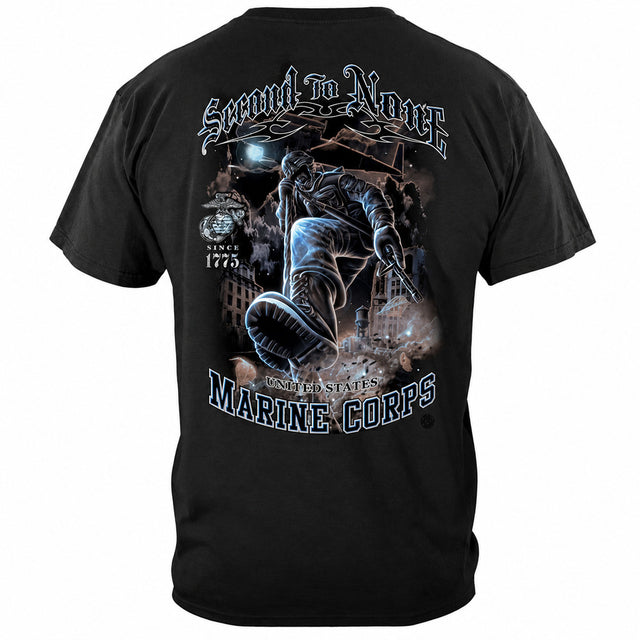 US Marine Corps Second to None Short Sleeve T-shirt - back view