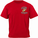 Marine Corps Red Teufel Hunden Military T-Shirt - front view